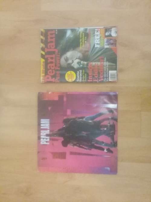 Pearl Jam Lot 1994 Magazine with HUGE Posters and Pearl Jam 10 LPVinyl